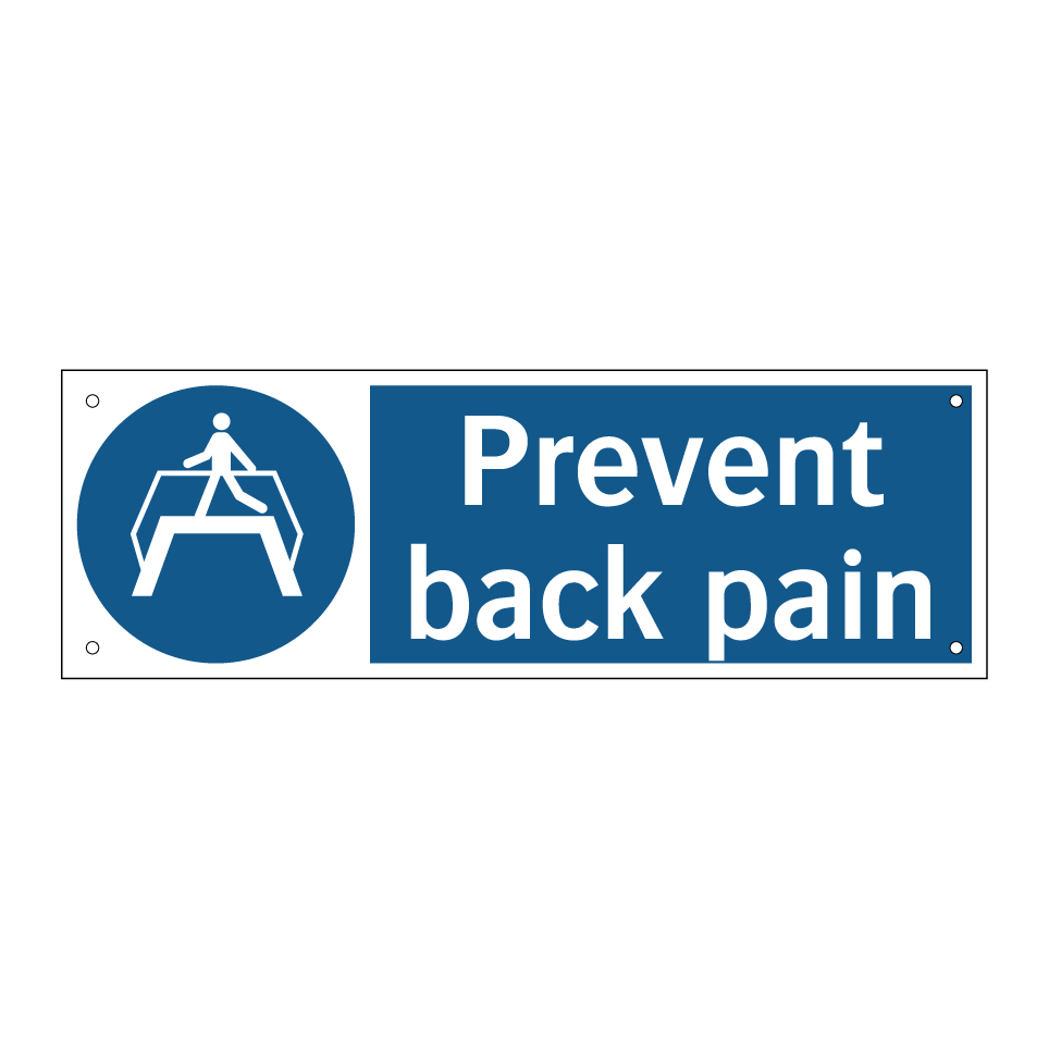 Prevent back pain