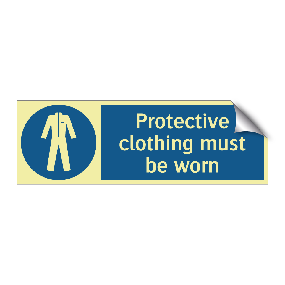 Protective clothing must be worn