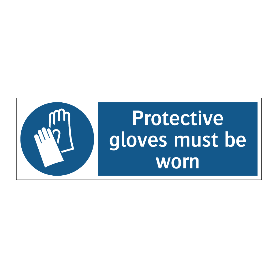 Protective gloves must be worn