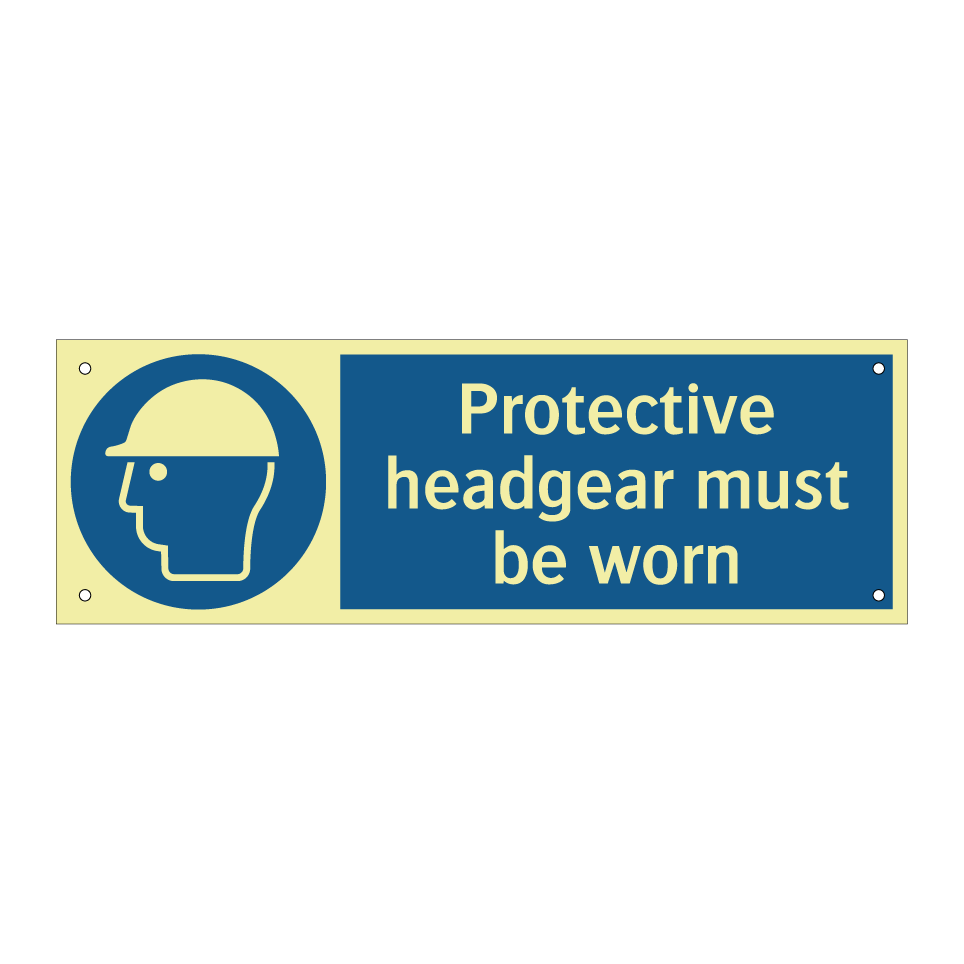 Protective headgear must be worn