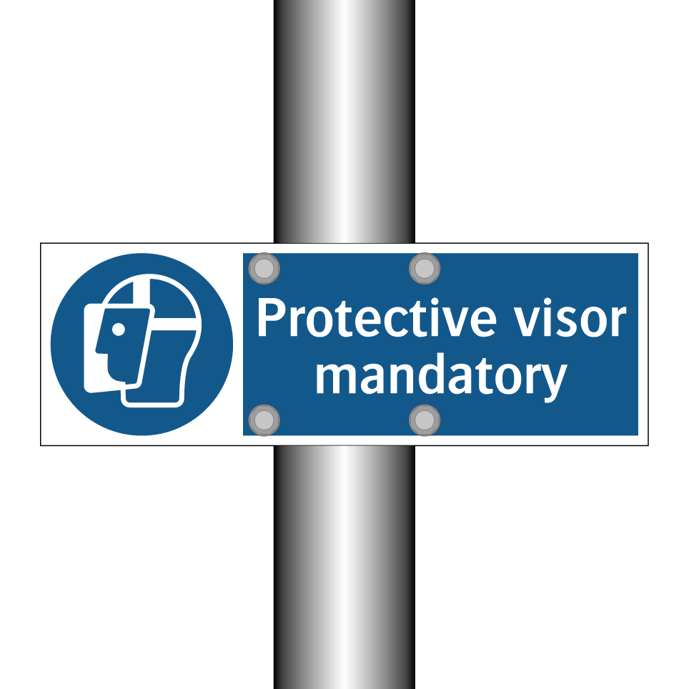 Protective visor mandatory