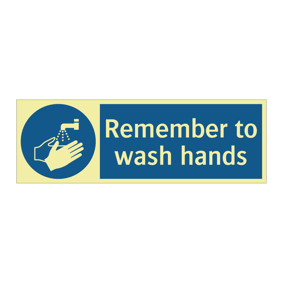 Remember to wash hands