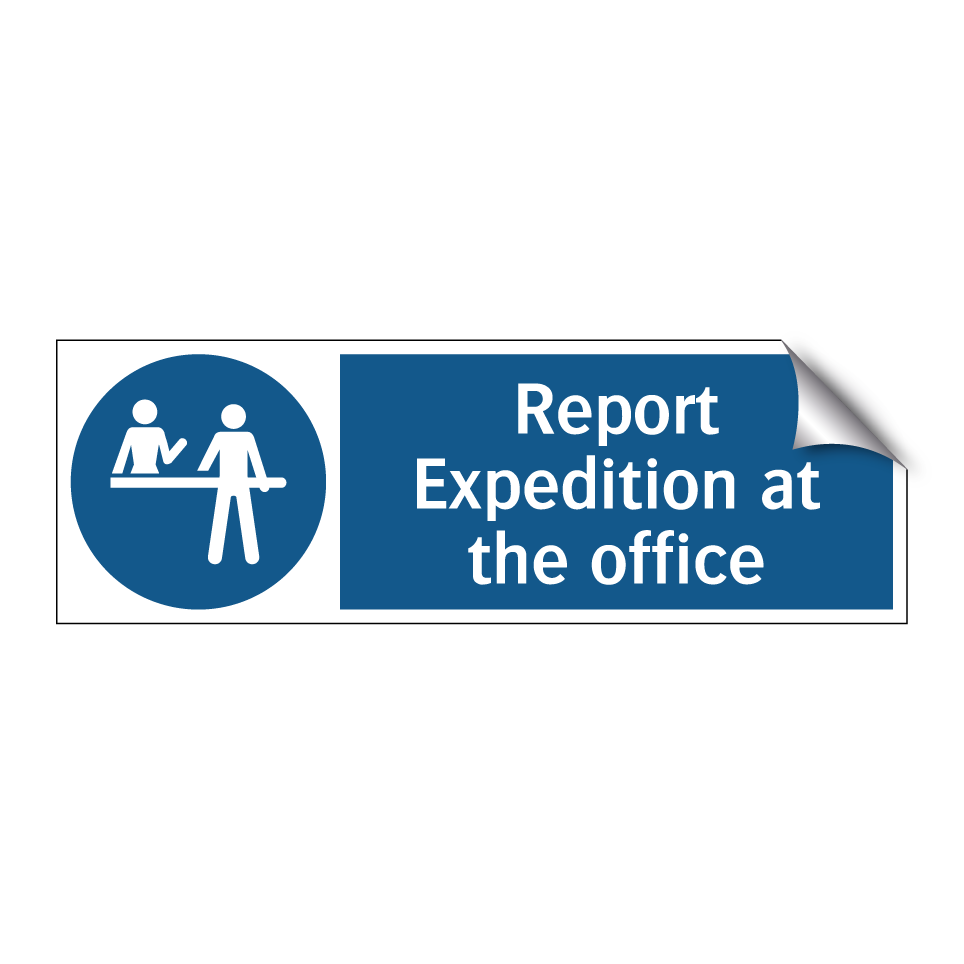 Report Expedition at the office