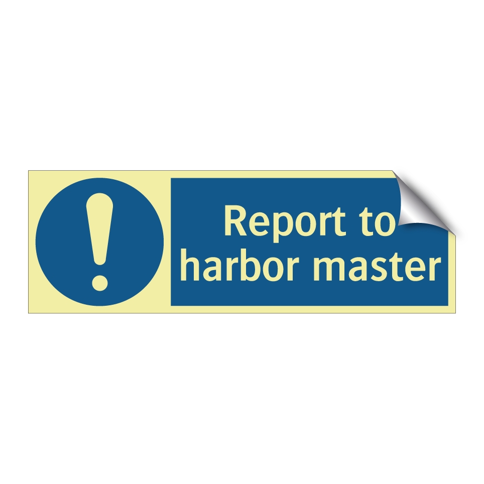 Report to harbor master