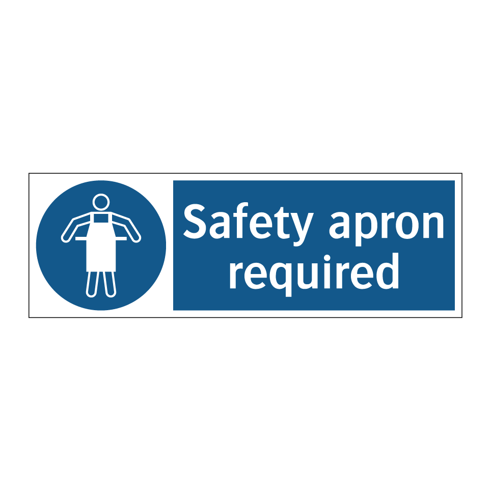 Safety apron required