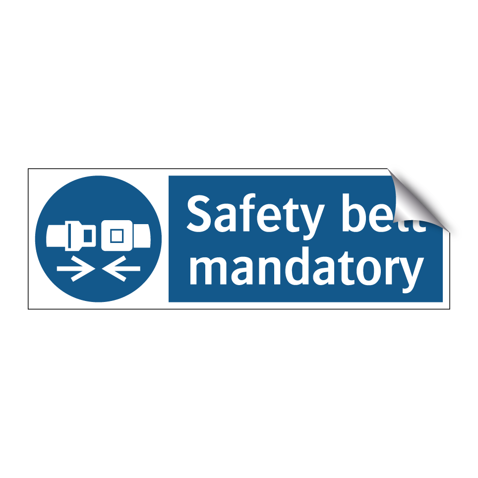 Safety belt mandatory