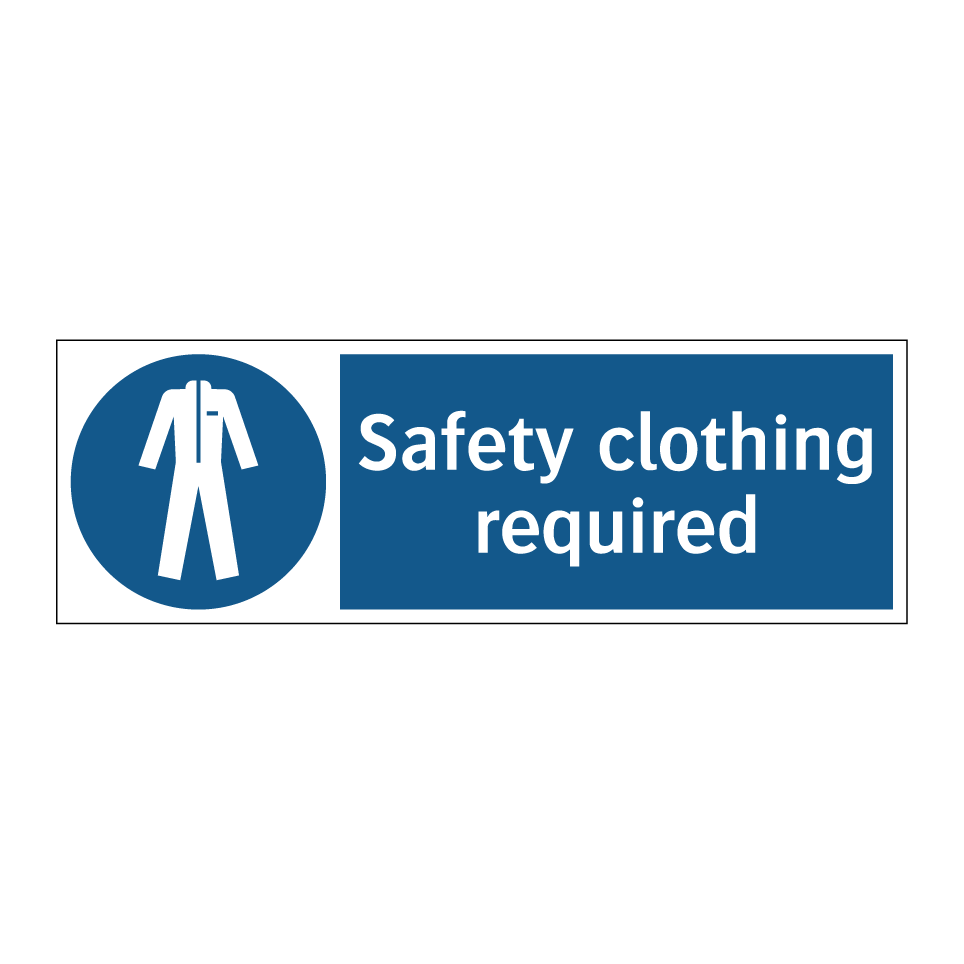 Safety clothing required