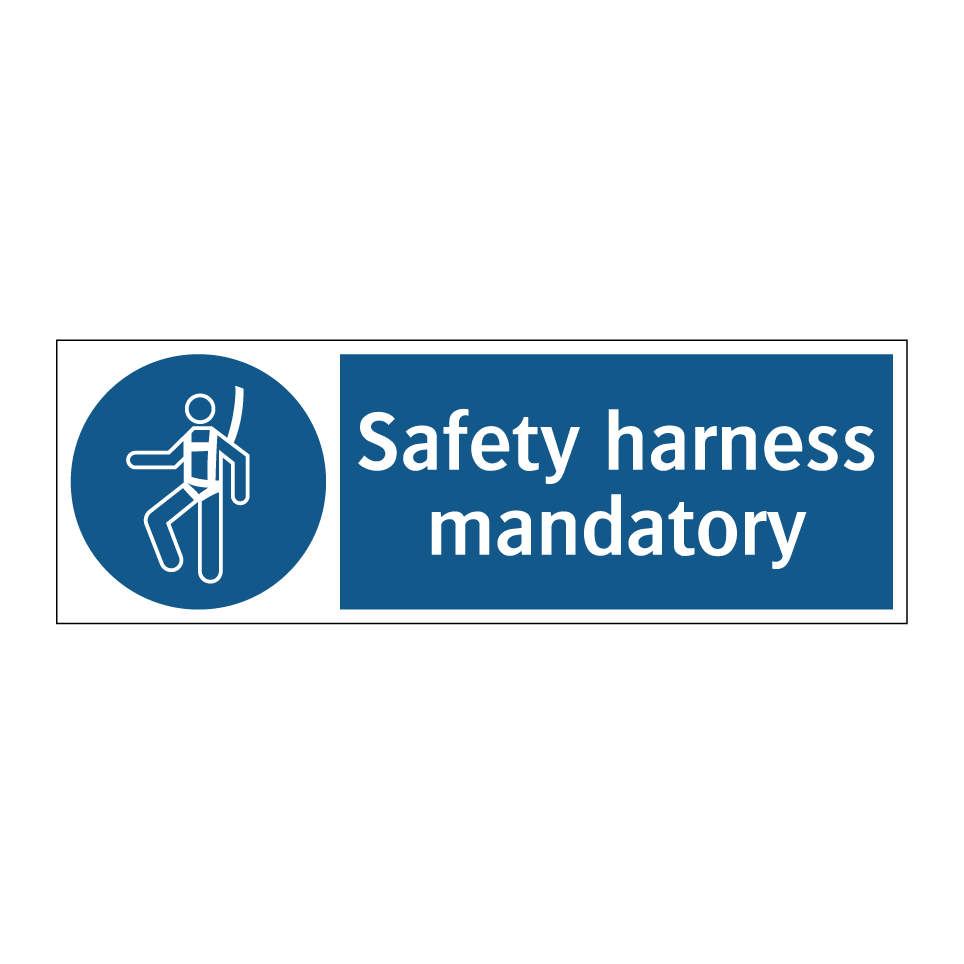 Safety harness mandatory