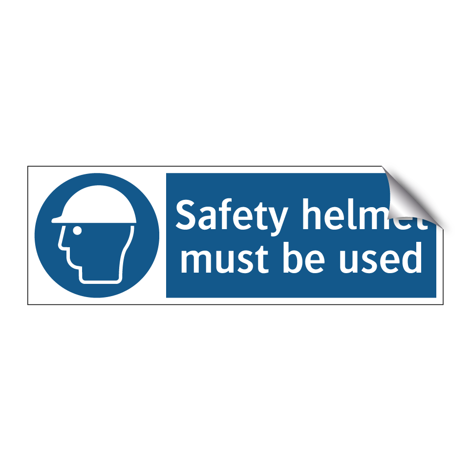Safety helmet must be used