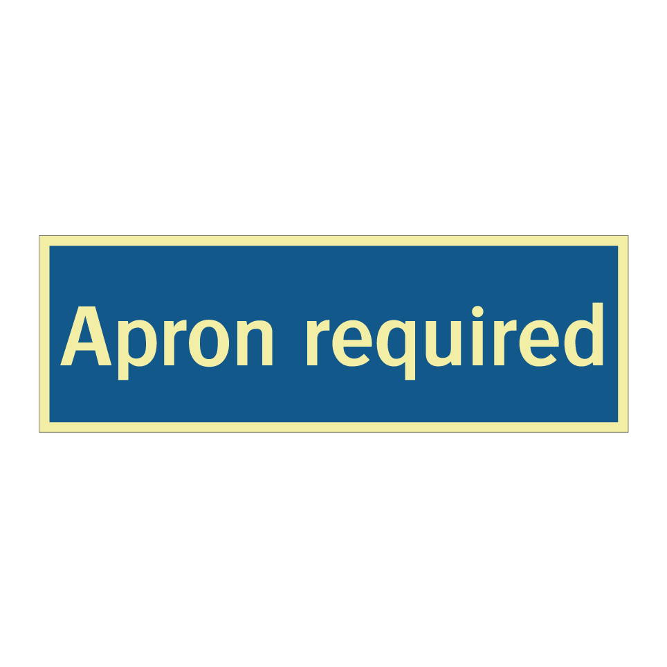 Apron required