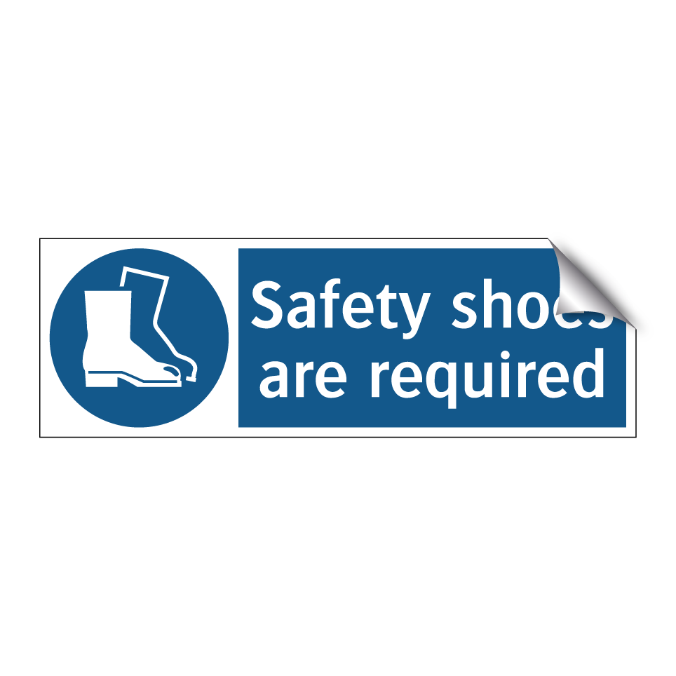 Safety shoes are required