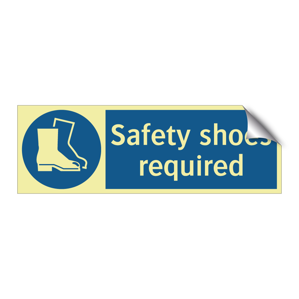 Safety shoes required