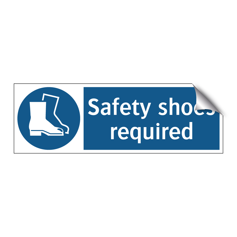Safety shoes required