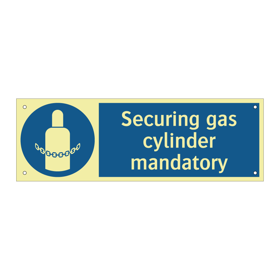 Securing gas cylinder mandatory