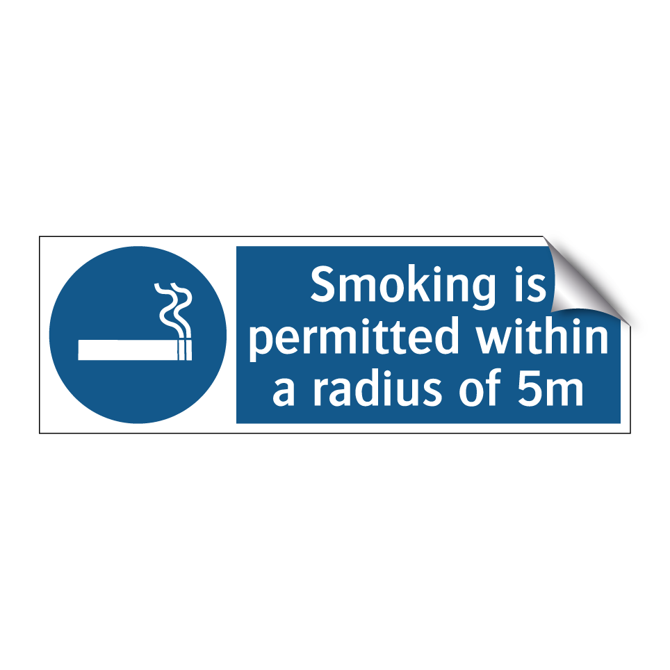 Smoking is permitted within a radius of 5m