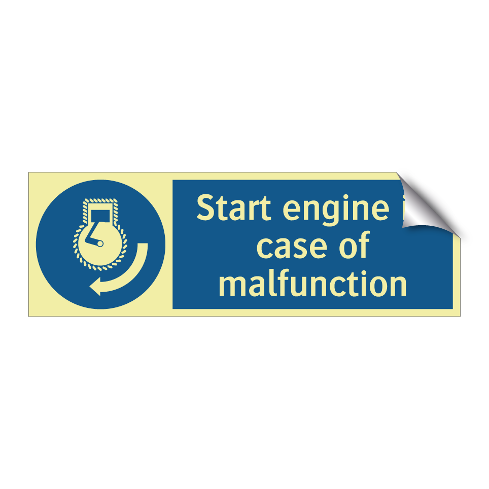Start engine in case of malfunction