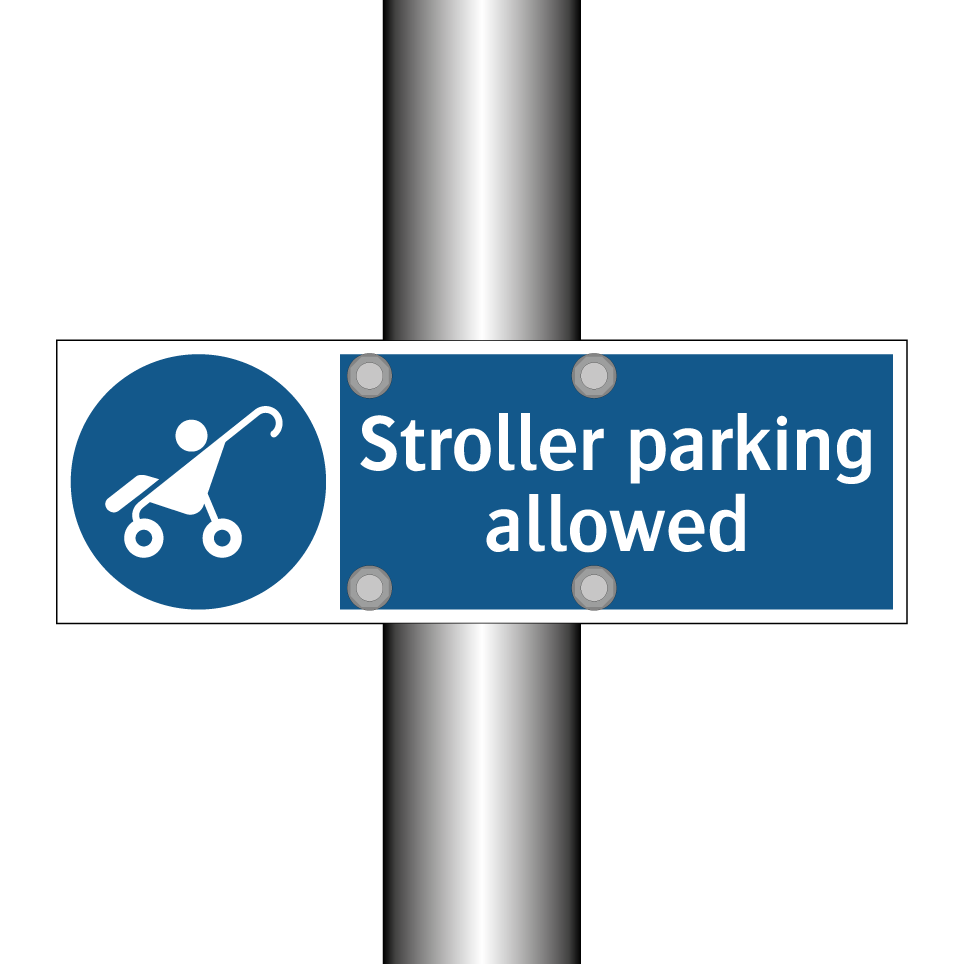 Stroller parking allowed