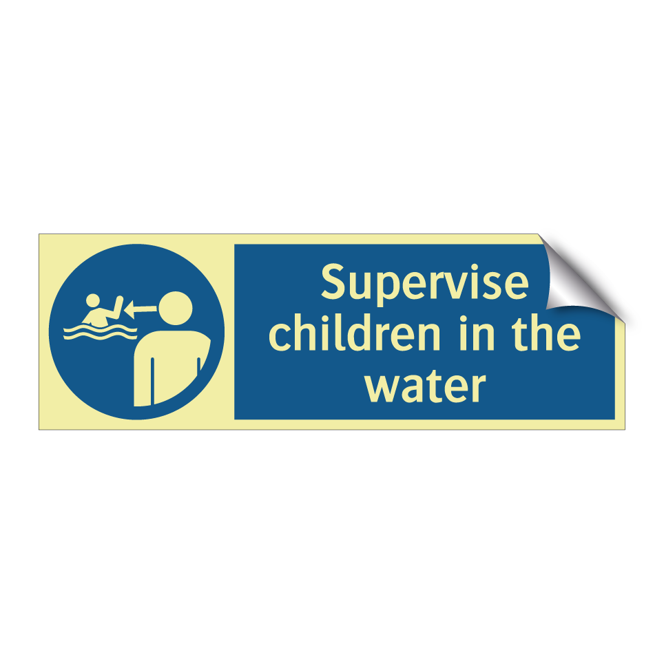 Supervise children in the water