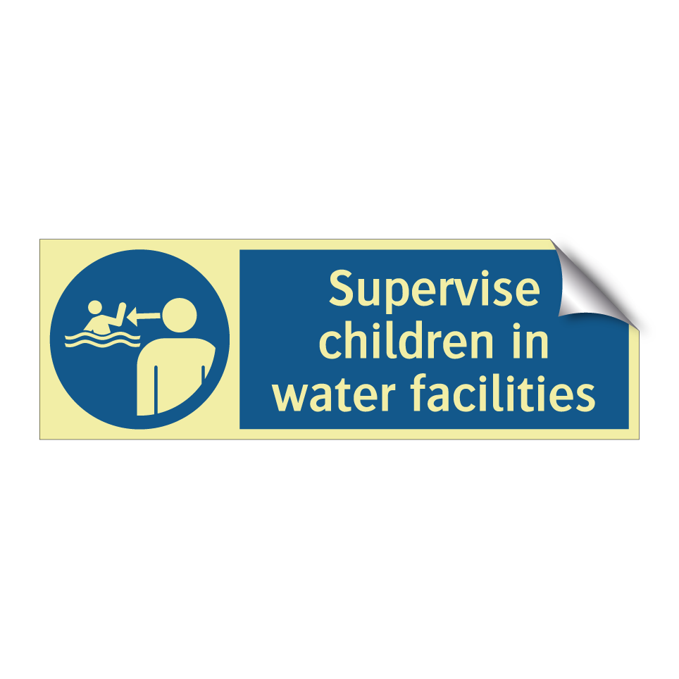 Supervise children in water facilities