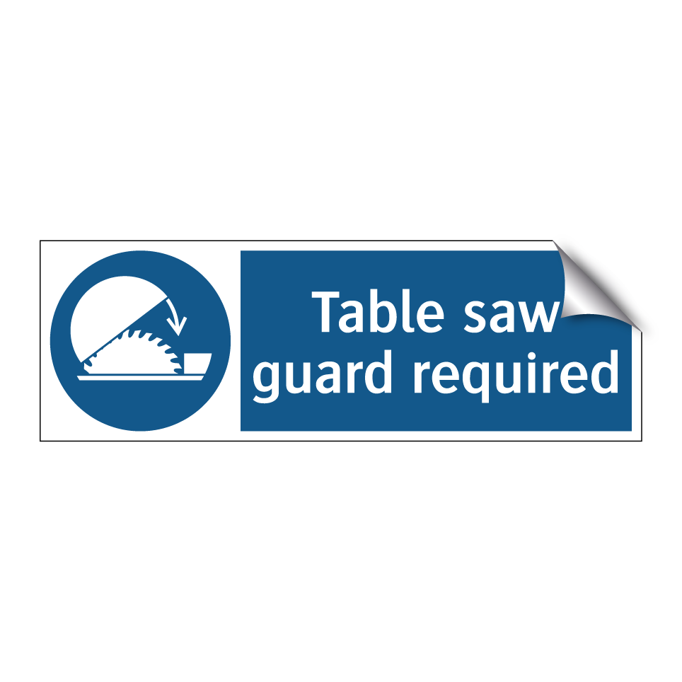 Table saw guard required