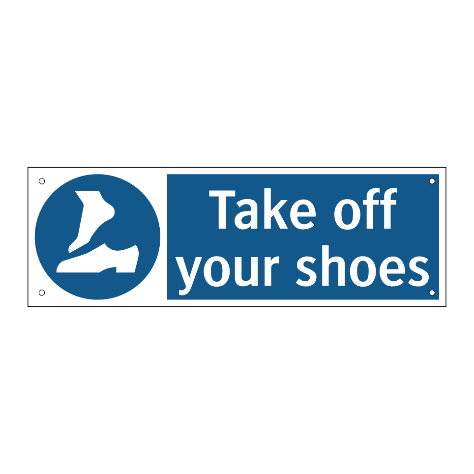 Take off your shoes