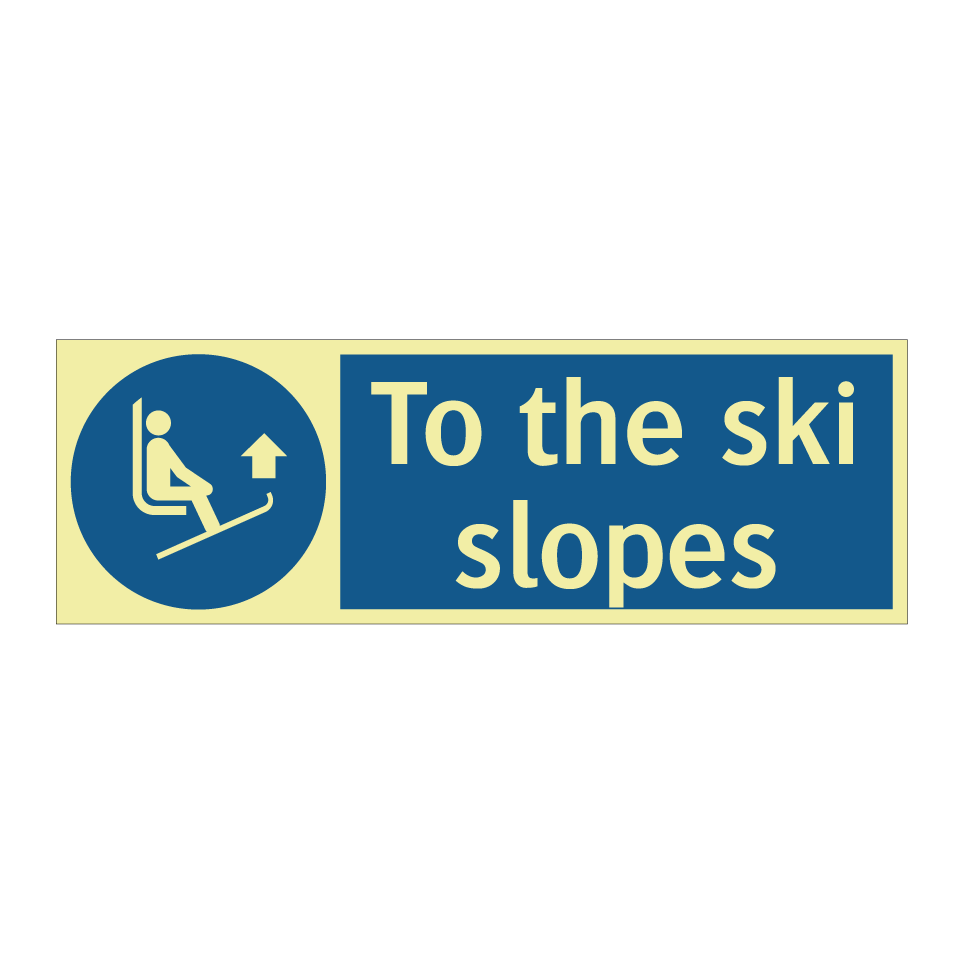 To the ski slopes
