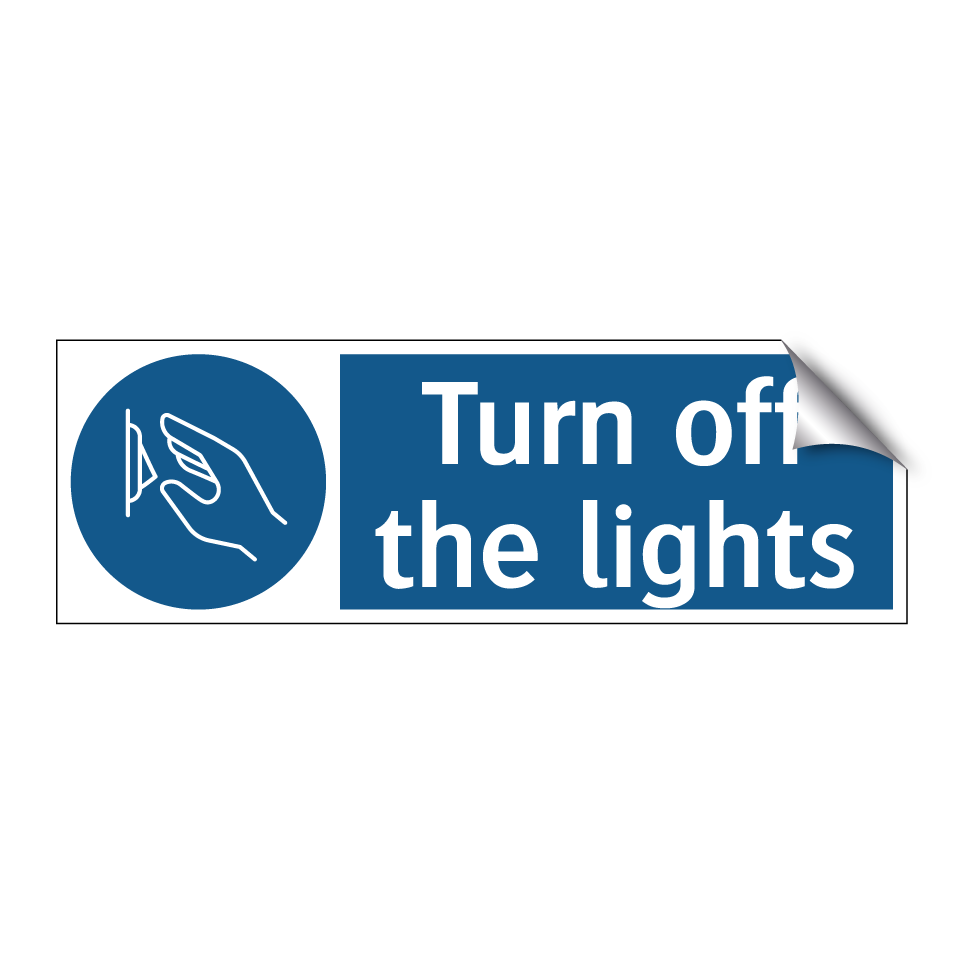 Turn off the lights