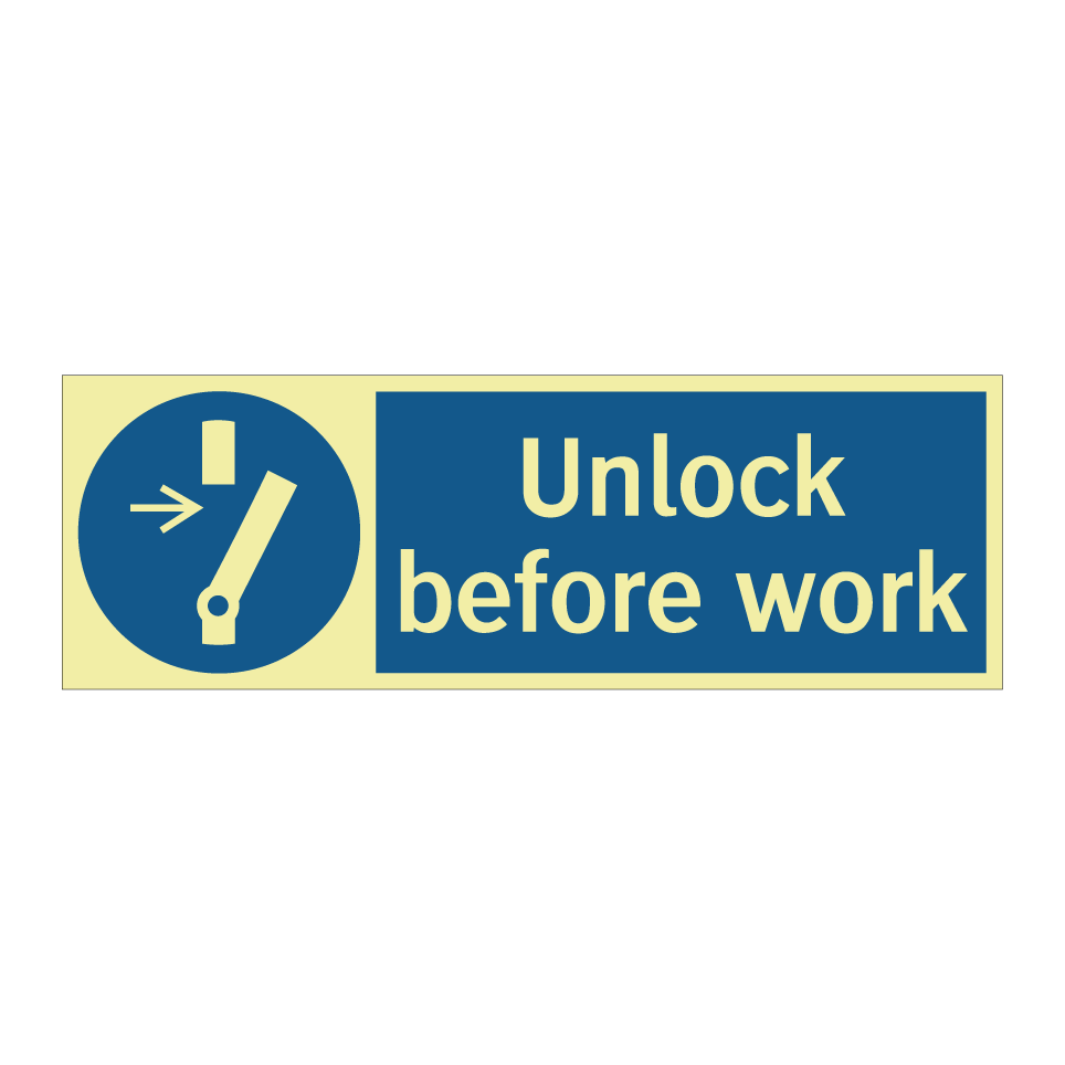 Unlock before work