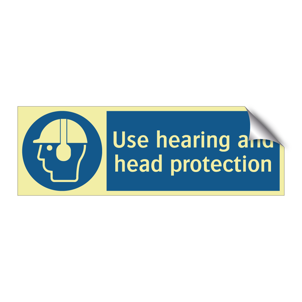 Use hearing and head protection
