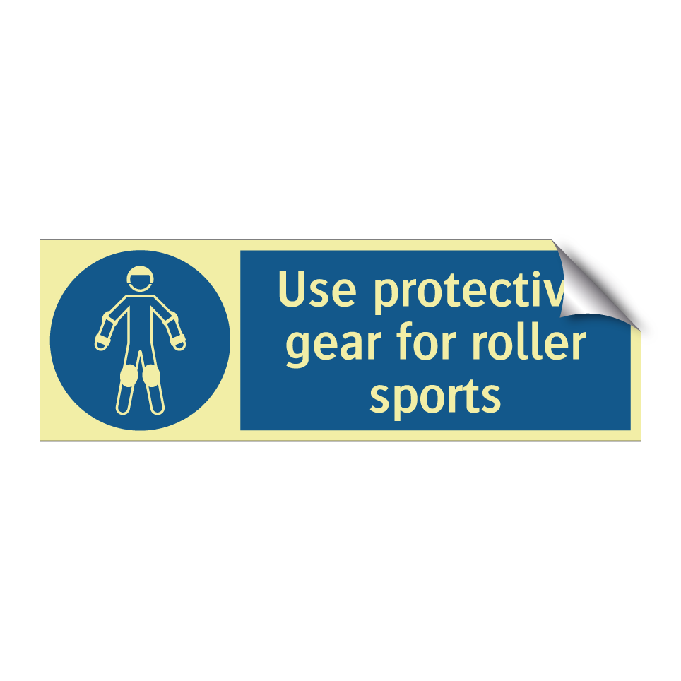 Use protective gear for roller sports