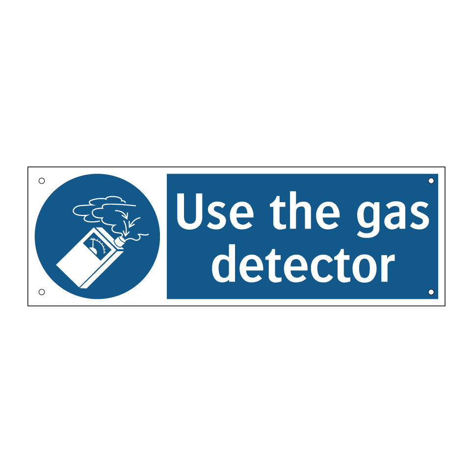 Use the gas detector