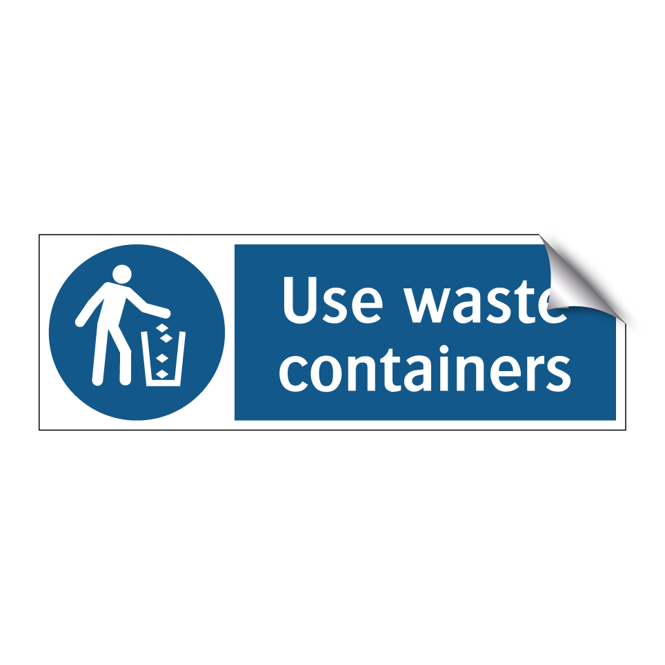 Use waste containers