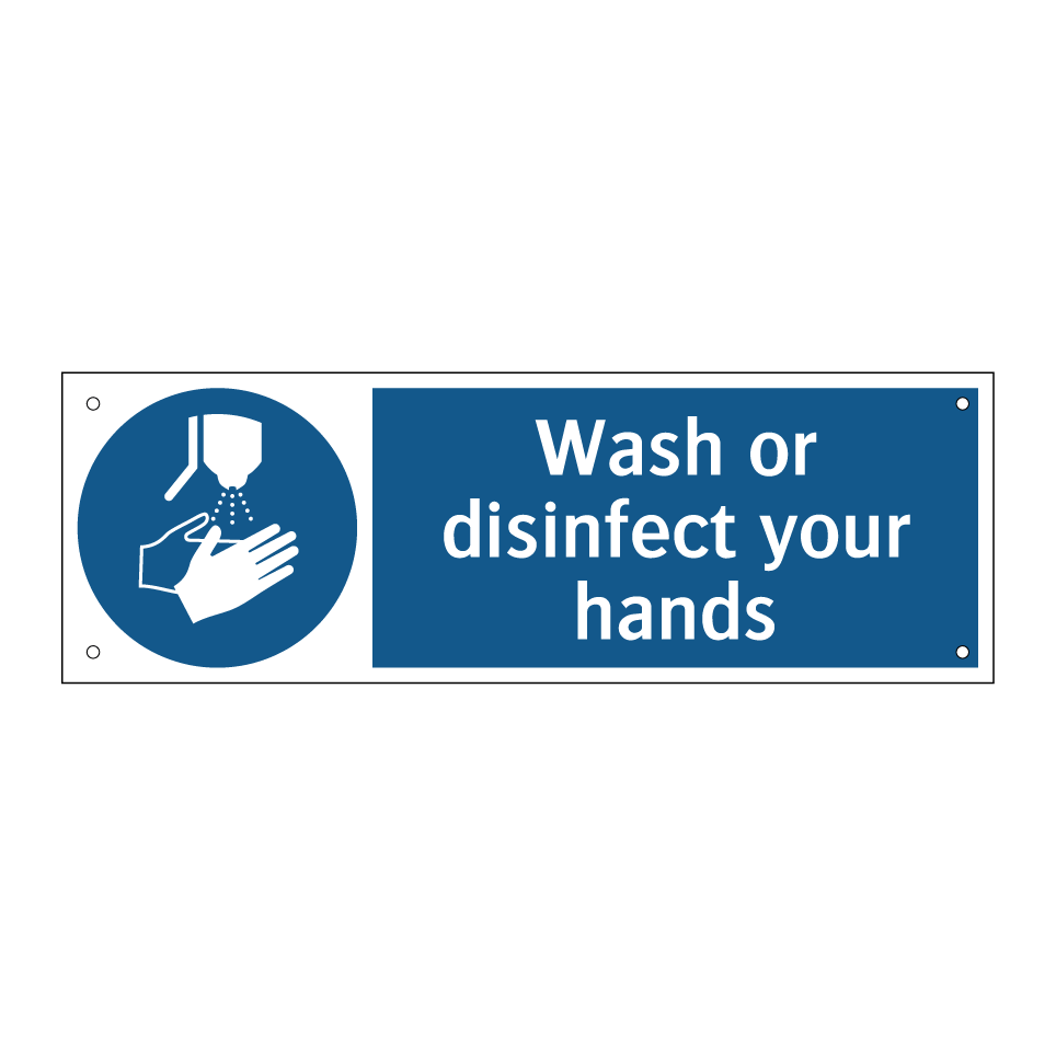 Wash or disinfect your hands