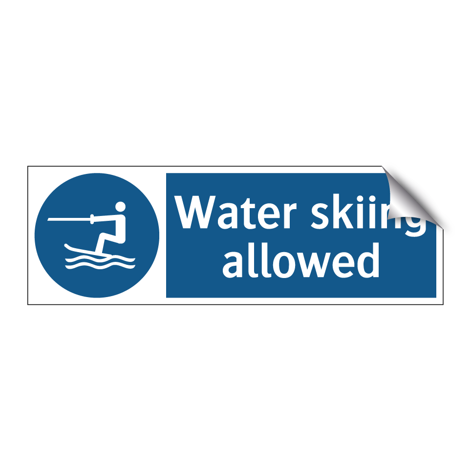 Water skiing allowed