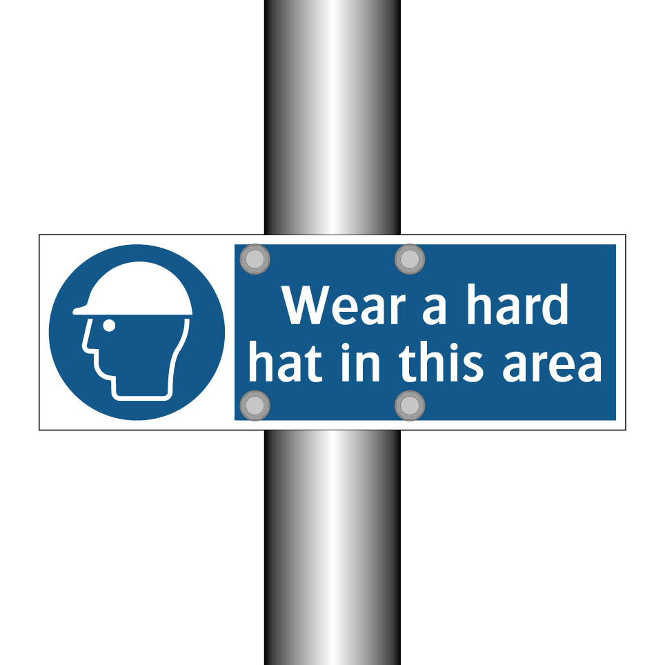 Wear a hard hat in this area
