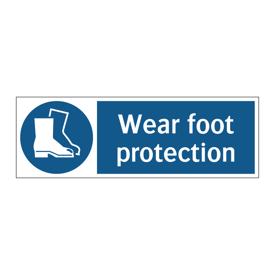 Wear foot protection