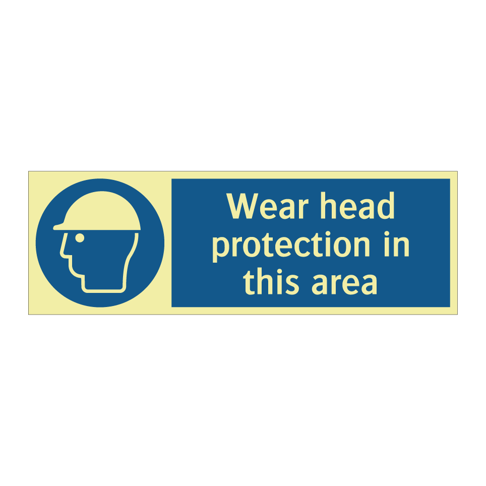 Wear head protection in this area