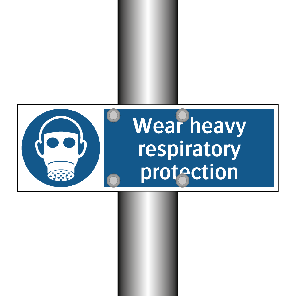 Wear heavy respiratory protection