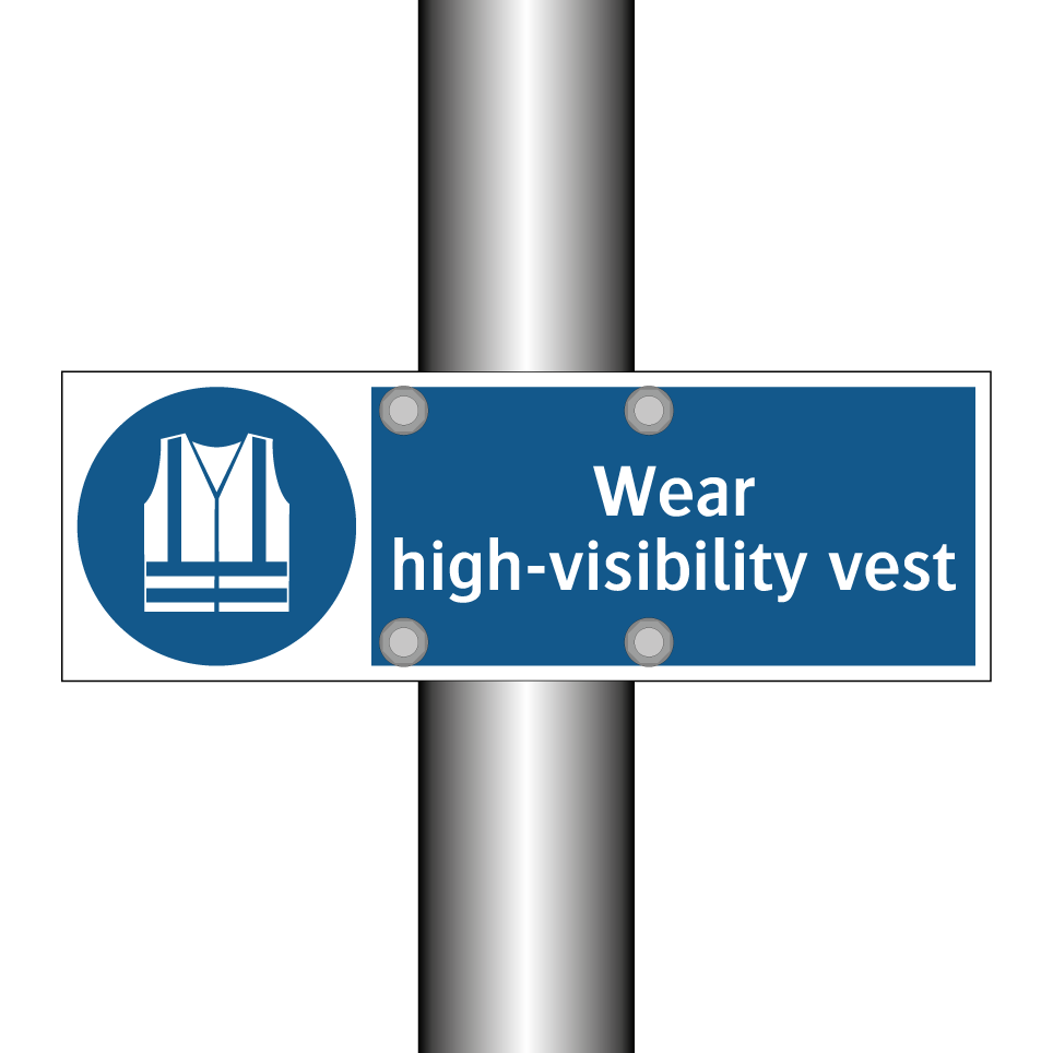Wear high-visibility vest