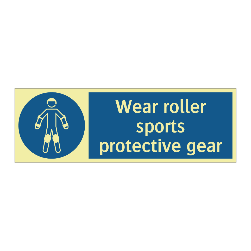 Wear roller sports protective gear