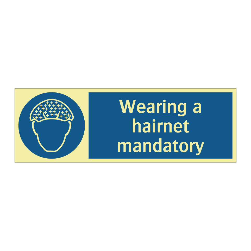 Wearing a hairnet mandatory