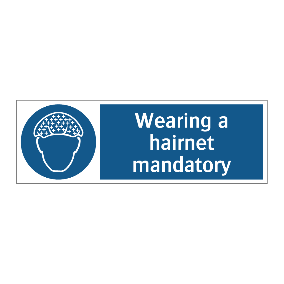 Wearing a hairnet mandatory