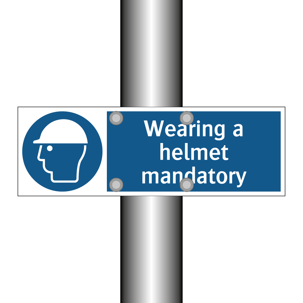 Wearing a helmet mandatory