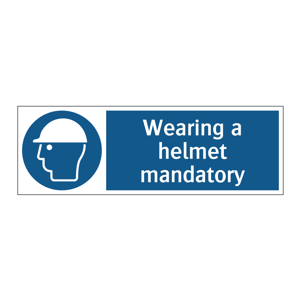 Wearing a helmet mandatory