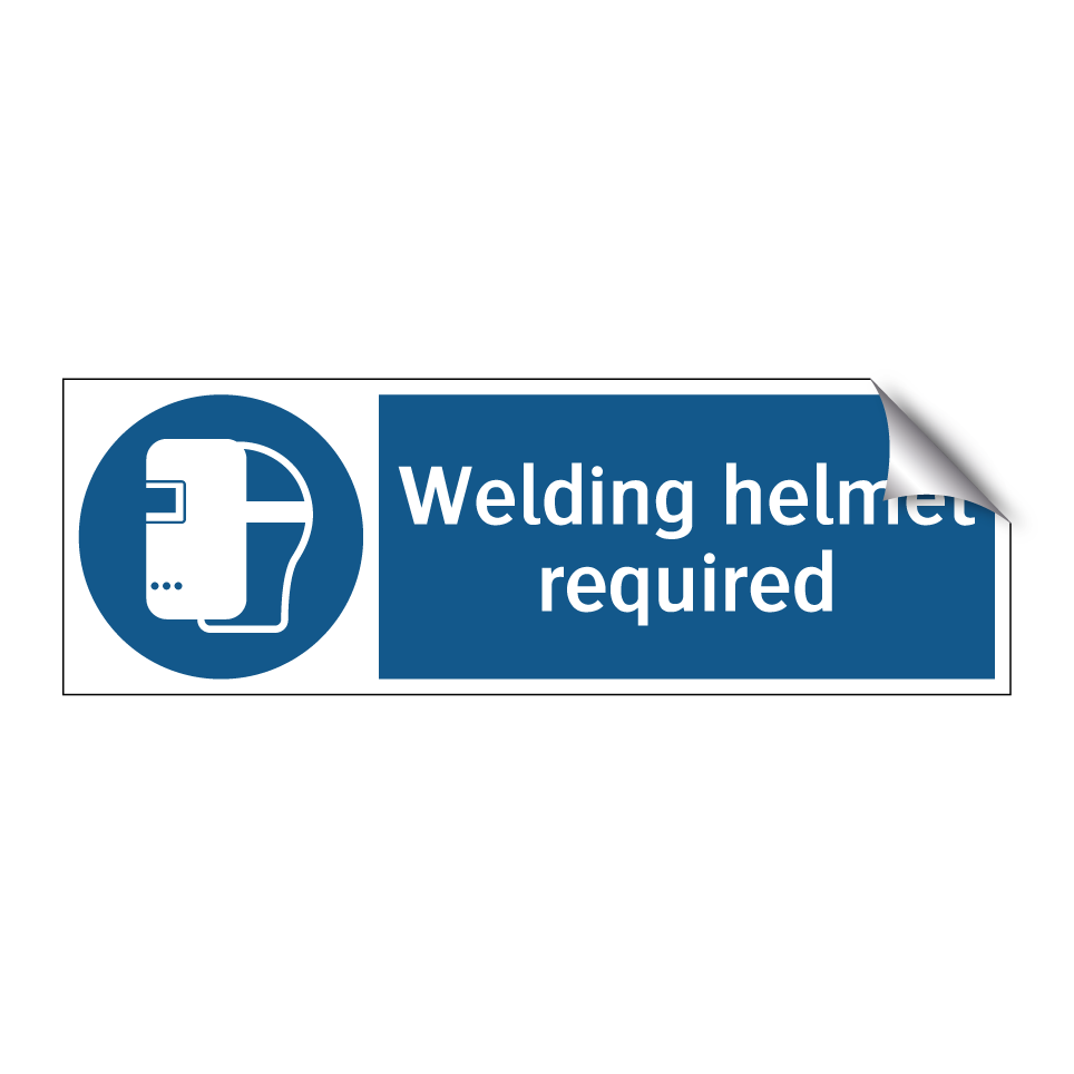 Welding helmet required