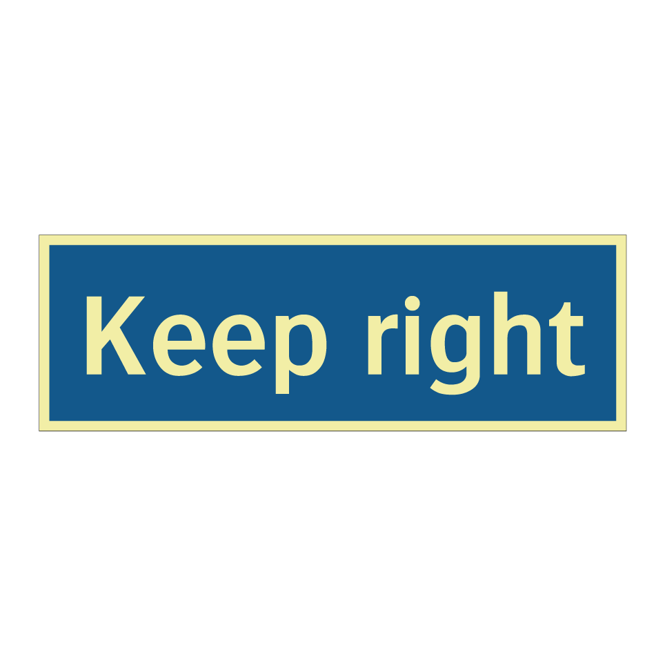 Keep right
