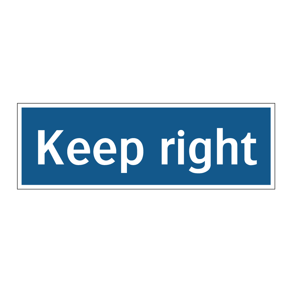 Keep right