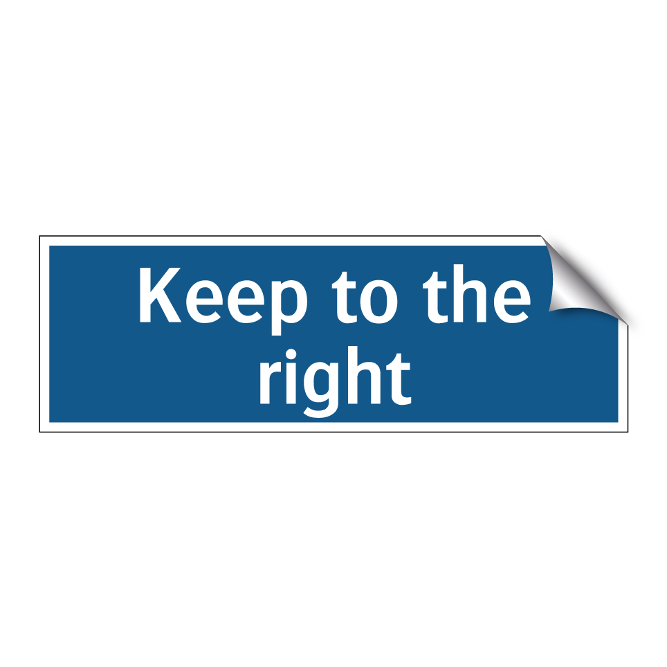 Keep to the right