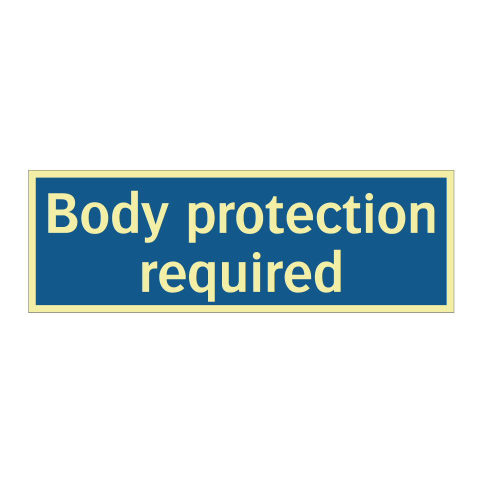 Body protection required