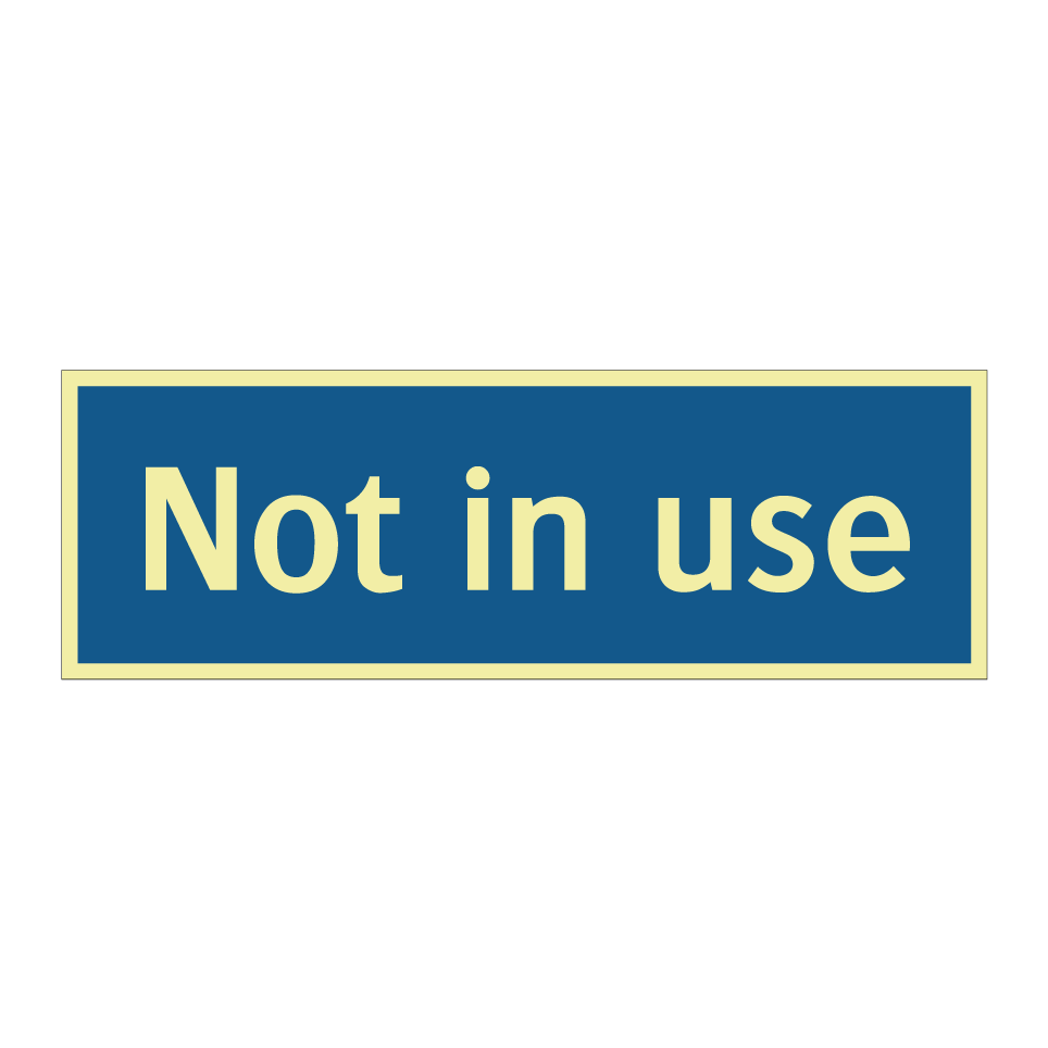 Not in use